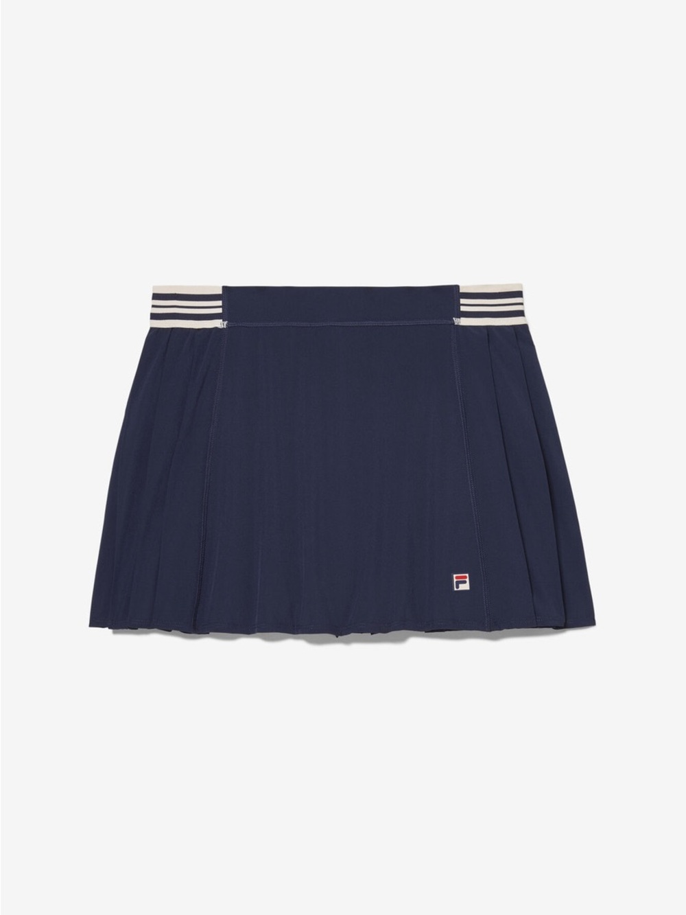 FILA Heritage Navy Pleated Tennis Skirt with Contrast Waistband Size Small